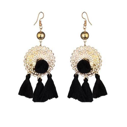 Beads Alloy Tassel Earring Drop Earring - Alloy Material Durable & Skin Friendly Design | Ideal for Women and Children Giftable for Various Occasions