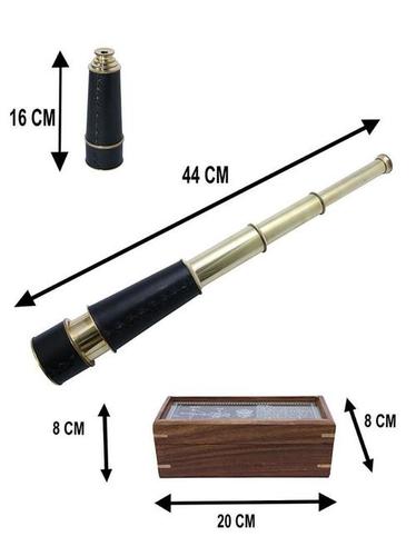 Golden And Black Nautical Telescope