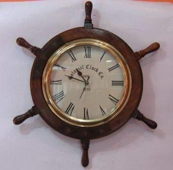 Antique Wooden Wall Clock
