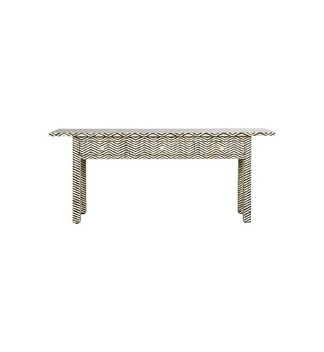 Bone inlay side table with drawers