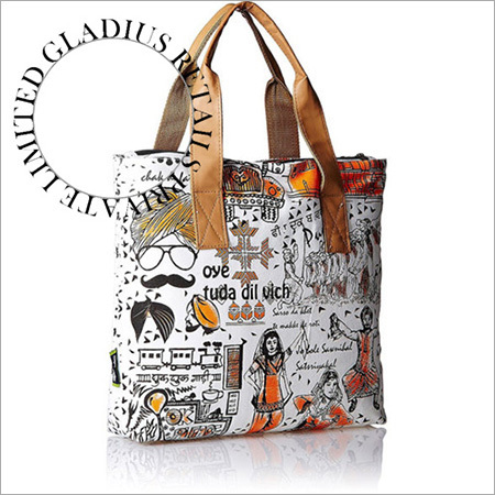 Canvas Print Fashion Bag