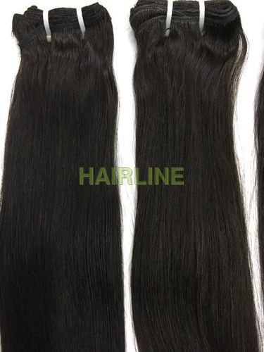 Straight Indian Human Hair Extension - Remy Hair Quality, Available in Black and All Colors, Unisex Accessory with Hair Bands 