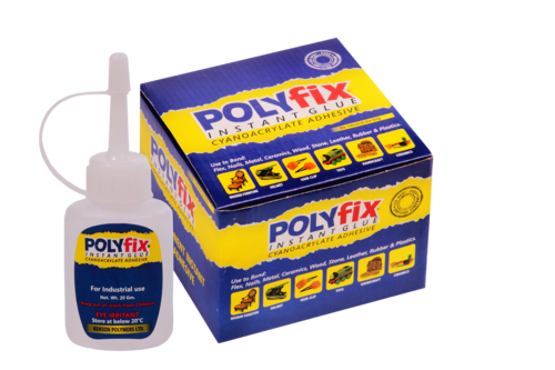 Polyfix Flex Grade Instant Glue - Ethyl-Cyanoacrylate 15gm Transparent Bottle | Extra Fast Bonding for Flexible Substrates Ideal for Plastics and Automotive Industry
