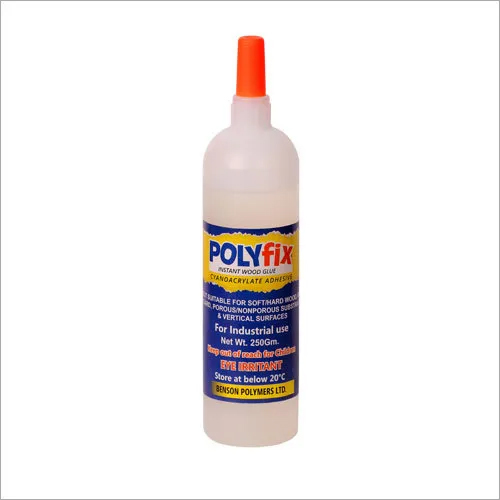 Polyfix Instant Wood Glue - High Viscosity 250 gm Gel | Transparent, Maximum Gap Filling For Wood & Metal Applications, Water Resistant