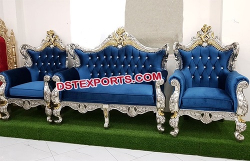 Custmoized Muslim Wedding Silver Sofa Set