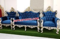 Custmoized Muslim Wedding Silver  Sofa Set