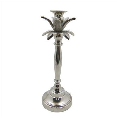 Aluminium Leaf Candle Holder