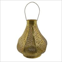 Etching Lantern - Color: Golden
