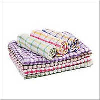 Checked Hand Bath Towels