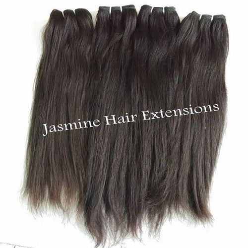 Natural Black Peruvian  Straight Human Hair Extensions