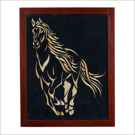 Embroidered Horse Wall Hangings Frame
