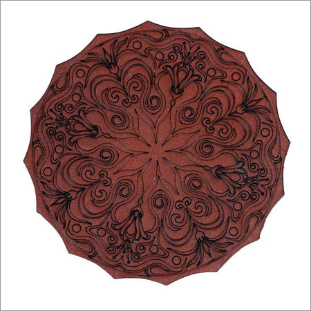 P K MDF Trivet Floral Collection 7 Round (Set of 6)