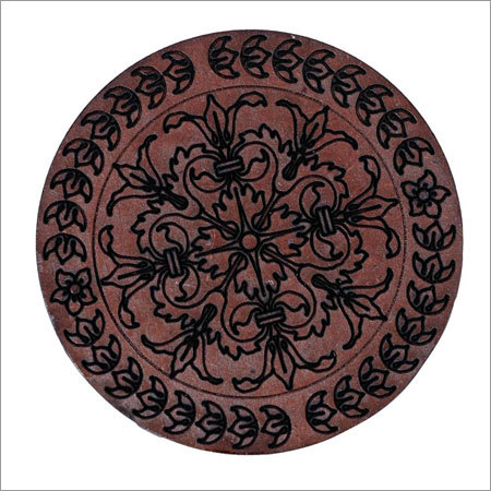 P K Afternoon Tea MDF Coasters Round(Set Of 6+ Base Plate)