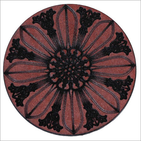 PK हाई टी MDF कोस्टर गोल (6+ बेस प्लेट का सेट)