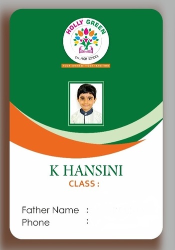 School Id Cards - Color: Multi Color