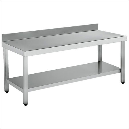 Stainless Steel Kitchen Work Table - Various Dimensions, Polished Finish | Durable, Hygienic, Heavy Duty, Scratch Proof, Space Saving, Adjustable Height, Easy Clean