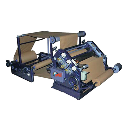 Oblique Type Single Face Paper Corrugation Machine - Metal, 1905x1651mm, Blue | Automatic, High Production Capacity, Efficient, Electric Drive, Twin Shaft Motorized Reel Stand