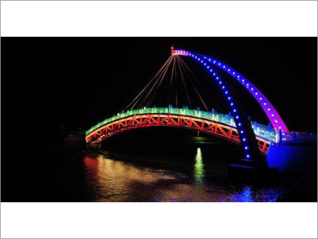 Facade Lighting Of Pedestrian Bridge