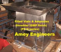 Liquid Filled Vials And Ampoules Shredder With Liquid Separation - Application: Industrial