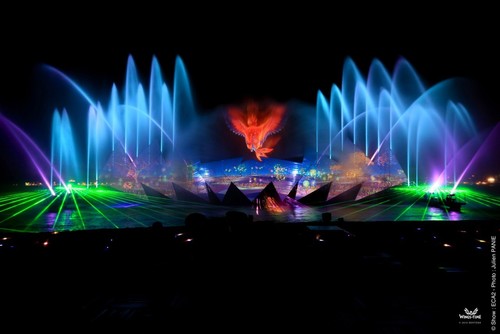 Fountain Show With Laser & 3D Water Screen Projection