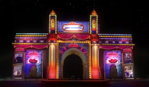 Light and Sound Show with 3D Projection Mapping - Durable Materials, Varied Sizes | Immersive 3D Visuals, Customizable Content, Powerful Audio