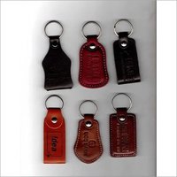 Leather Keyring - Color: Brown