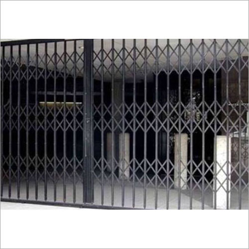 Black Commercial Collapsible Gate