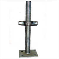 Scaffolding Base Jack - Aluminum & Steel | Adjustable Height 300-1000 Mm, Weight 7 Kg, Swivel Base Plate, Customizable Options