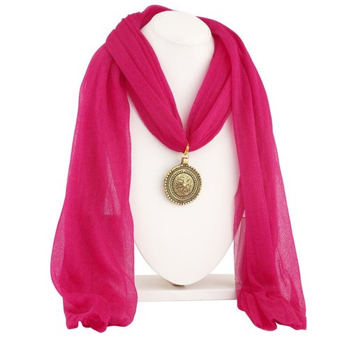 Royal Gold Plated Scarf Necklace With Chain Gender: Children