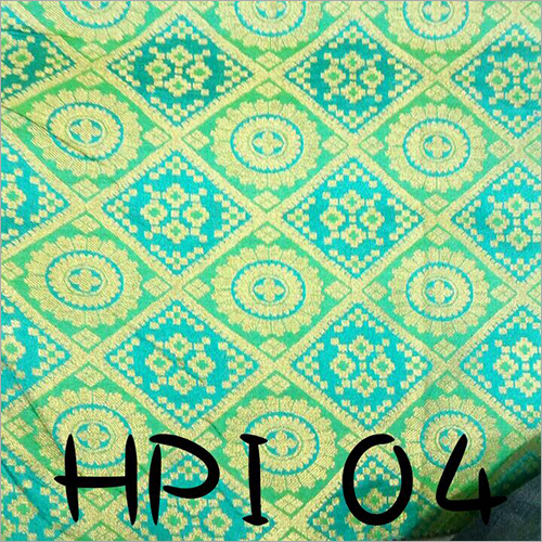 Cotton Woven Jacquard Fabric - 10 Meter Length, Green Color | Washable, Printed Texture, Ideal for Home Furnishing & Bags
