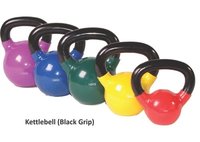 Black Grip Metal Kettlebells Set
