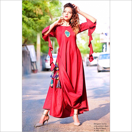 Girlish Kurtis Bust Size: 32-42 Inch (In)