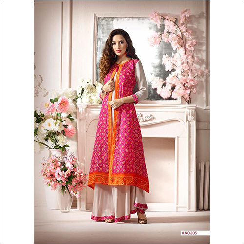 Pink Party Wear Kurti