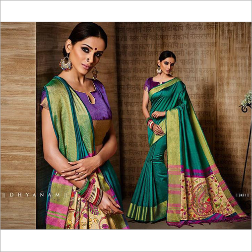 Green Designer Heavy Sarees