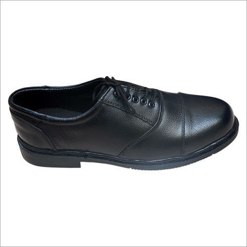 Oxford Shoes - Leather Upper Size 7-10 | Black Lace Style PU Outsole Lightweight Design 1 Year Warranty