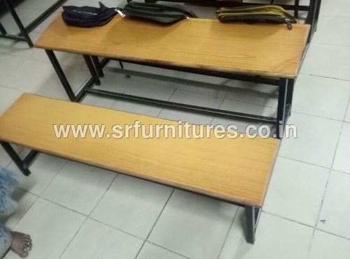 Brown Benches - Stainless Steel, Polyesters Fabric, Brown Color | Easy to Clean, Eco-Friendly Design