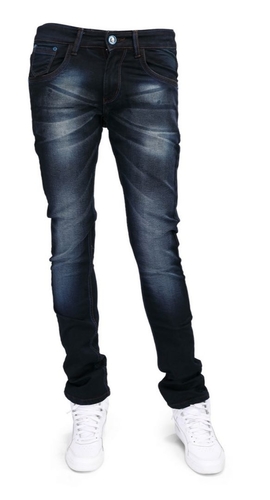 Blue Black Grey White Men'S Fancy Jeans
