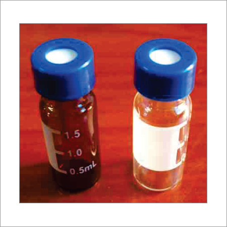 Sample Vi20als & Closures (pk of 100) - Clear Glass 12x32 mm, Blue 9 mm Screw Cap, PTFE Silicon Septa, Durable, High Performance
