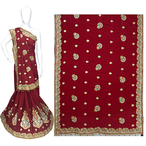 heavy work saree for wedding