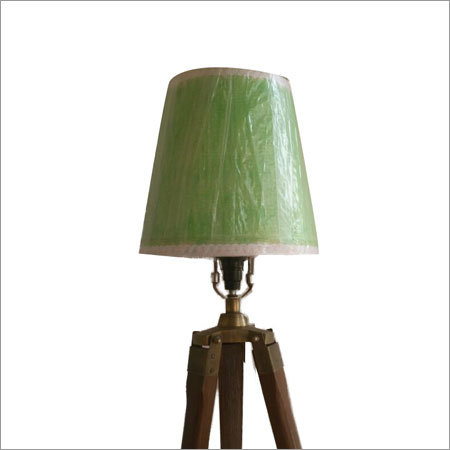 Wood Tripode Floor Shade Table Lamps