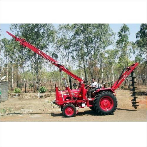 Tractor Hydraulic Pole Erection Machine