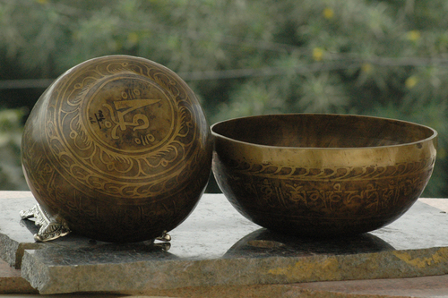 Hammered Singing Bowls - Handcrafted Metal Finish | Religious Style, Enhances Meditation and Sound Healing