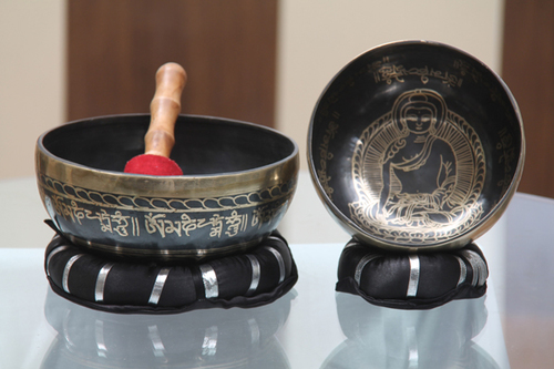 Religious Pedestal Singing Bowl