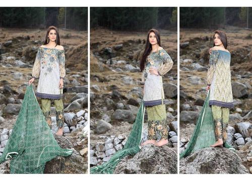 Fancy Chiffon Cotton dress online sales