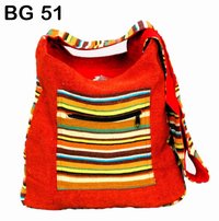 Vintage Cotton Canvas Shoulder Bag Gender: Women