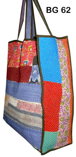 Vintage Kantha Tote Shopper Bag Gender: Women