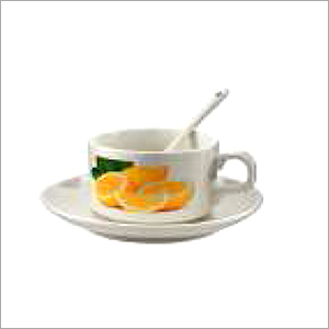 Cup & Saucer With Spoon