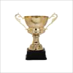 Metal Trophy With Black Base