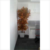 Artificial Tree - Plastic, 5ft Height, Green Color | Detachable Branches, Durable Pot Base, Easy Assembly