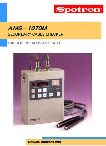Metal Secondry Cable Checker, Ams-1070M, Spotron